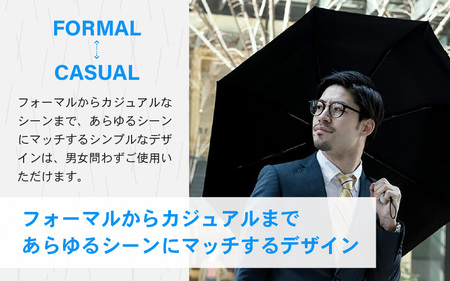 waltz in the rain ヌレイン ブラック 1点 超撥水自動開閉折りたたみ傘 [C-8009]