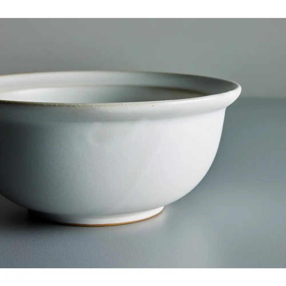 Tableware Deep Bowl Rimペアセット17cm 乳白