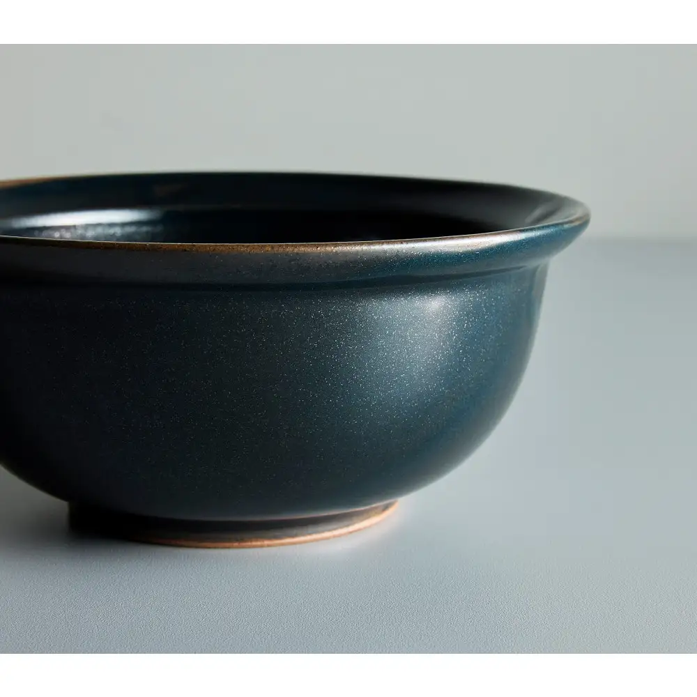 Tableware Deep Bowl Rimペアセット14cm 藍墨