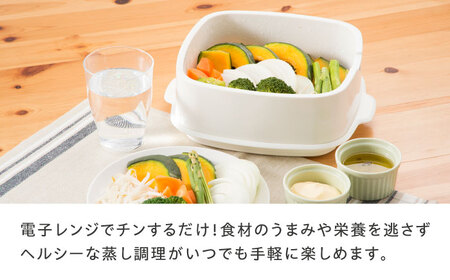 セイエイ (Seiei) 【むし太郎 電子レンジ 蒸し器】電子レンジ用品 レンジ 蒸し器 蒸し料理 温野菜 日本製 時短料理 ひとり暮らし 調理用品 キッチンツール 大阪府高槻市/清水産業株式会社[AOET014]