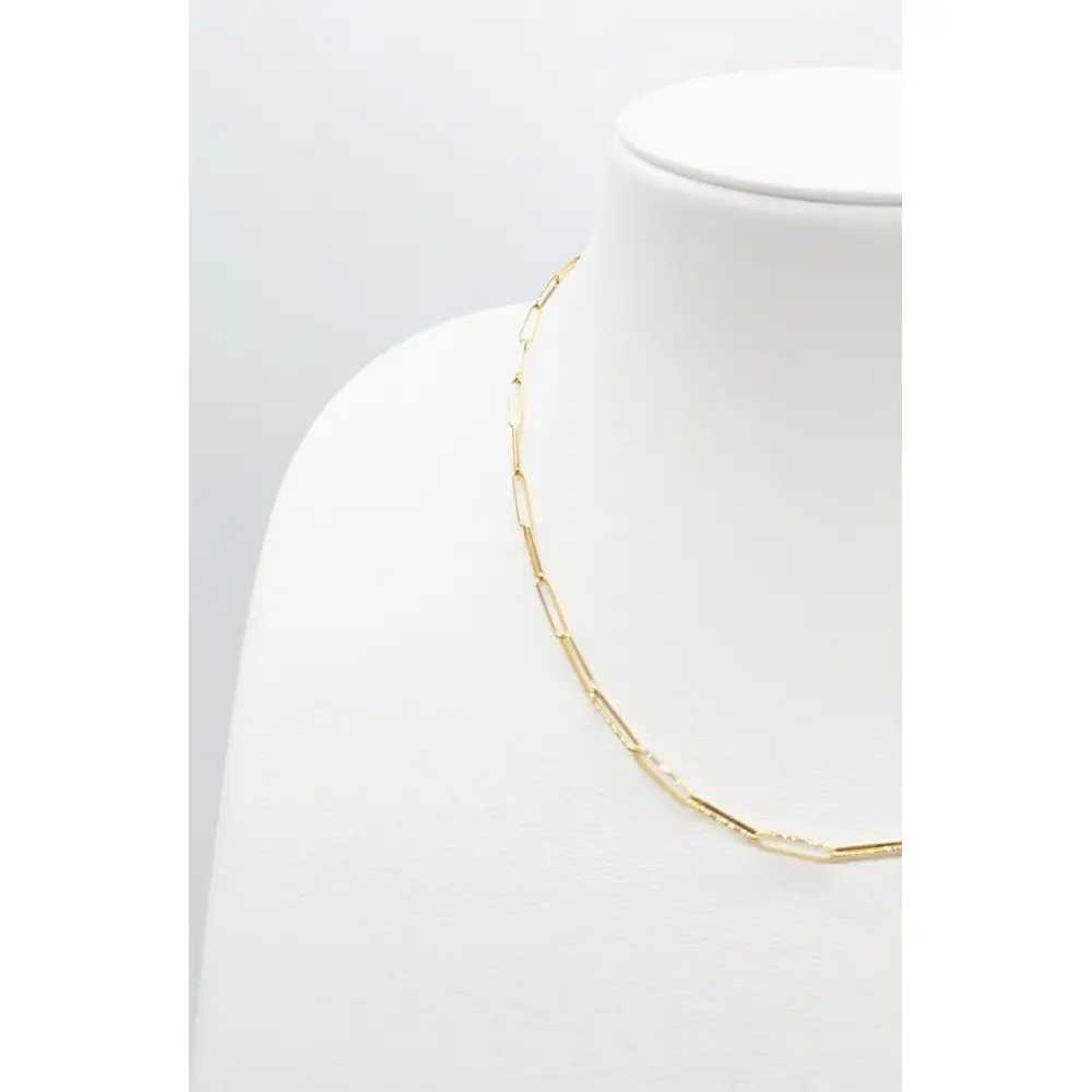 【18金イエローゴールドネックレス アンサンブルチェーン 40cm】｜ネックレス 富山市 山森製鎖 ジュエリー アクセサリー