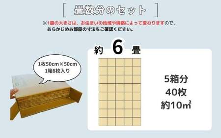 置くだけで無垢の床にユカハリ・タイル6畳セット すぎ 無塗装 ウッドカーペット M-mm-A18A