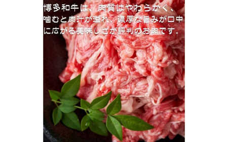 【訳あり】【A4～A5ランク】博多和牛 切り落とし 500g（250g×2個） 広川町 / 株式会社木村食品[AFCG050]