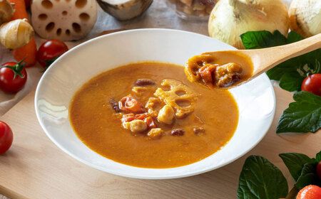 ミニトマトスープカレー「お宮の小鈴」(200g) 2個 / カレー レトルト レトルトカレー ミニトマト トマト スープカレー とまと / 諫早市 / 宮下農園[AHCG030]