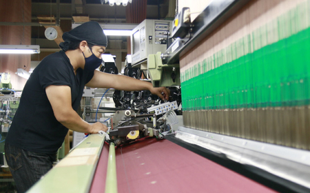シルク ネクタイ(INOKUCHI1567)　ペイズリー柄 【カラー：緑色】 ビジネス スーツ メンズ 岐阜市 / 皐月屋[ANBR016]