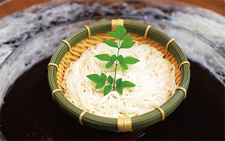 指宿唐船峡 味の長寿庵そうめんセット つゆ×3本 手延べそうめん×2袋 からしすみそ×2本 南物産 IB014-003 めんつゆ めんつゆ
