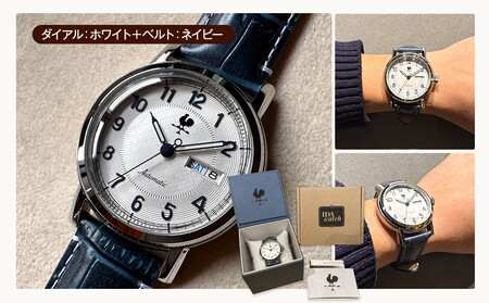 腕時計　Cupola Type 40 M/Neoclassic【ダイアル：ホワイト/ベルト：ネイビー】 ARG0003VC03