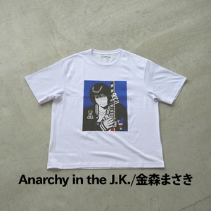＜新登場＞VOICE GATHERING アートプリントT-Shirt(Anarchy in the J.K.・Lサイズ・1枚) Tシャツ 半袖 トップス ホワイト 白 クルーネック M L サイズ アート デザイン 前面 プリント アーティスト デザイナー 【m103-01-kanamori01-L】【パルファン】