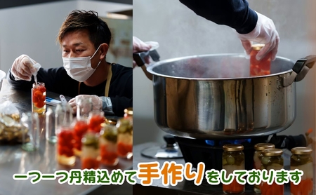 ＜農家の手作り 当店人気おかずピクルス！＞タマネギと青じそ梅かつおピクルス(6本) 常温 常温保存 酢漬け 漬物 おかず サイドディッシュ ヘルシー カラフル おつまみ ギフト 贈答用 【m104-02-D】【エントランスファーム】