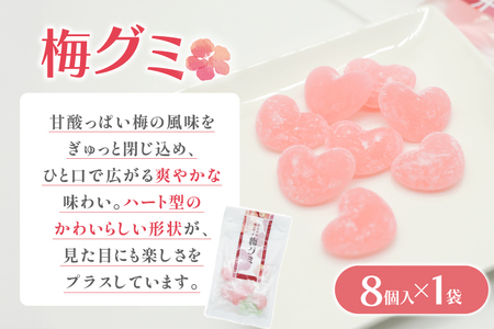 AJ233【ノンストップ！で紹介】 島原城の梅を使った「梅ドロップス」「梅グミ」各1袋　計2袋 [株式会社島原観光ビューロー 長崎県 島原市]