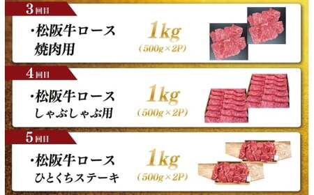 松阪牛プレミアム定期便　全5回お届け！　NT11
