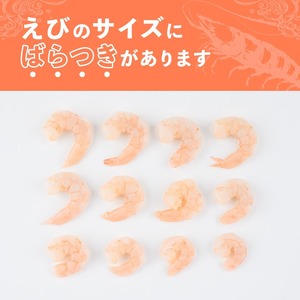 ＜定期便・全12回(連続)＞大粒 むきえび (総量12kg・解凍後1.0kg×12回) 定期便 エビ えび 海老 背ワタ処理済 背ワタなし 剥きえび 大型 バナメイエビ バナメイ バラ バラ冷凍 海鮮用 簡単 時短 小分け 保存料不使用【216200700】【浜永水産】