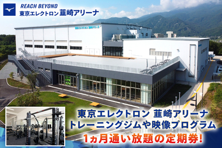 東京エレクトロン 韮崎アリーナ トレーニングジム＆映像レッスン1ヵ月定期券 1枚 [美津濃株式会社 山梨県 韮崎市 20745310]