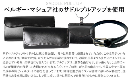 IDホルダー WILDSWANS サドルプルアップ 革 ブラック 有限会社ケイズファクトリー《120日以内に出荷予定(土日祝除く)》茨城県 河内町 革製品 雑貨 サドルプルアップ