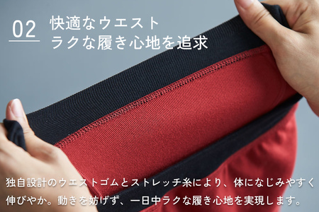 股ずれNOアンダーウェア「SURENA」黒 3L×3枚 メンズ 下着 社会の窓あり [2522]