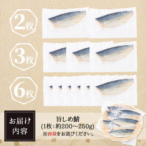 ＜数量限定＞ 旨 しめ鯖 (6枚・1枚約200～250g) 国産 しめさば 冷凍 浅漬け 調理済み おかず おつまみ 魚介 【man365-C】【いえもんや】
