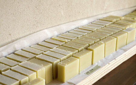 PUPA OLIVE SOAP オリーブオイル石けん 3個 アグリューム/長与町[EAI293]