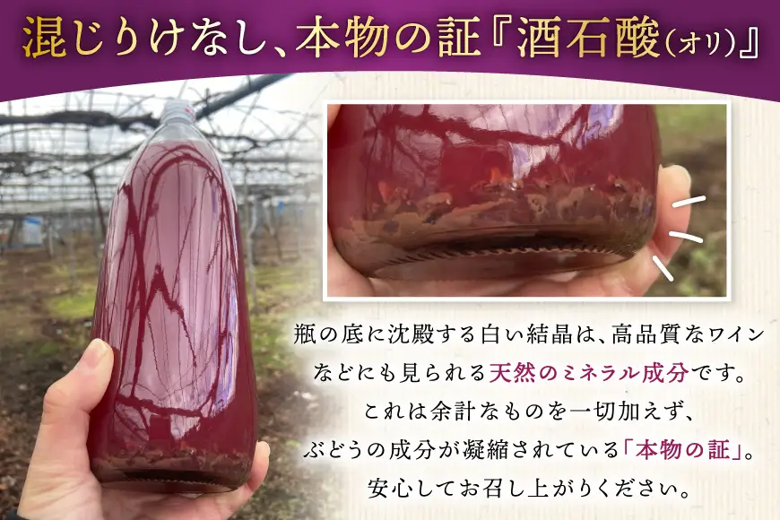 100% ぶどう ジュース 1L 6本 セット [まほろばかじゅ園 山形県 高畠町 tk06bim610000]