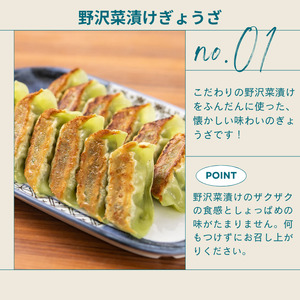 野沢菜漬けぎょうざ1袋・バンバンチーメン1袋セット/ テンホウ [21-48]