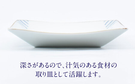 【有田焼】菊紋5.5寸角皿2枚組 / 焼き物 食器 有田焼 ペア [41APCD077]