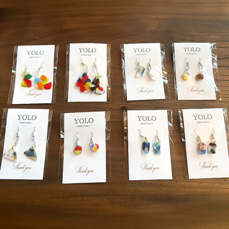 フリースクールYOLOを応援！アップサイクルアクセサリー 環～meguru～ 手作り アクセサリー 応援 広島 安芸高田市