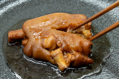 豚足 国産 とろ豚足 醤油味 140g 10個 [日本ハムマーケティング 宮崎県 日向市 452061418] 