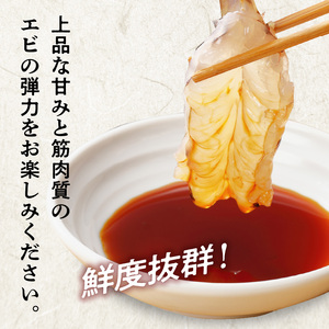 S005-005_【鮮度抜群】《美味しさの極み》天草産・幸福堂の活き車えび『海老王』（370g）〈先行予約〉 / 車エビ 車海老 エビ えび