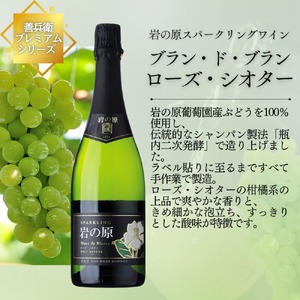 ワイン 岩の原スパークリングワイン 白 ロゼ 瓶内二次発酵 4本セット （白×2本、ロゼ×2本 各750ml） お酒 岩の原 酒 新潟 上越 最短3日で発送