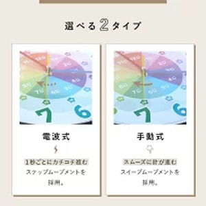 【ふるさと納税】壁掛け時計（知育時計：電波式）