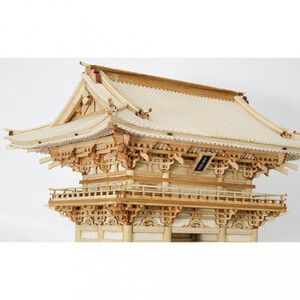 ウッディジョー　1/75　久能山東照宮　楼門　白木タイプ　木製模型キット