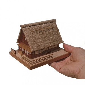 ウッディジョー　ミニ建築No.1   合掌造り　木製模型キット