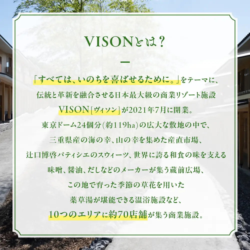 日本最大級の商業リゾート VISON 施設利用券 9,000円分