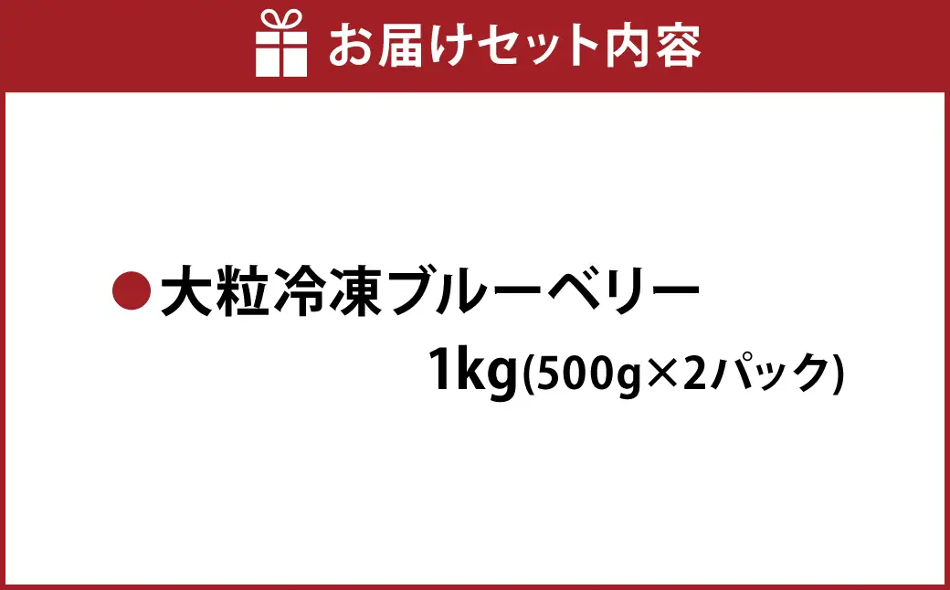 熊本県産 大粒 冷凍ブルーベリー 1kg（500g×2パック） フルーツ 果物 くだもの 冷凍 ブルーベリー 国産 【2026年7月上旬発送開始】