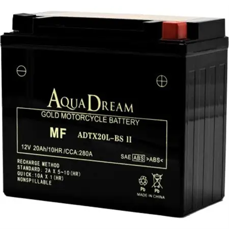 AQUADREAM GOLD バイク用バッテリー 液入充電済 ADTX20L-BS II 1個【配送不可地域：沖縄県】【1641556】