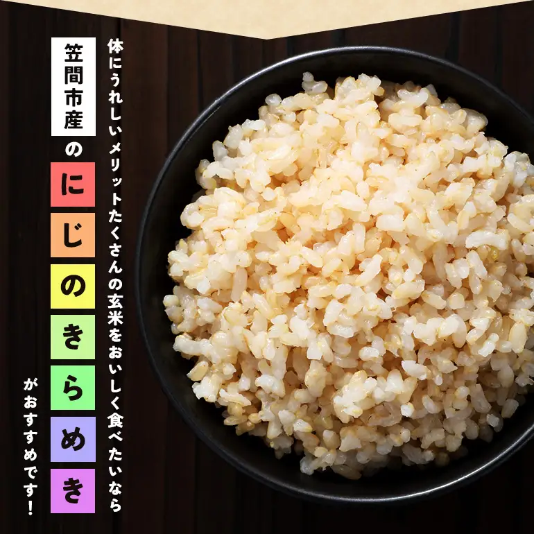 【ふるなびWEEK対象】玄米 にじのきらめき  10kg 米 FH-016