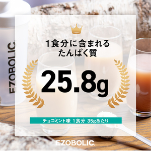【チョコミント風味】 EZOBOLIC プロテイン 3kg プロテイン LG