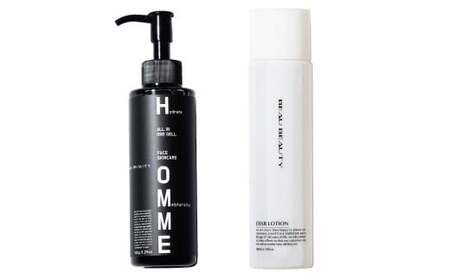 BEAU BEAUTY 男性用 基礎セット 2種（スキンローション ・ モイストジェル） ヒト型セラミド＆エクソソーム化粧水 化粧水 メンズジェル ジェル スキンケア エイジングケア オールインワンジェル 岐阜県 美濃加茂市