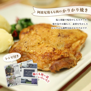 【阿波尾鶏のお肉定期便　６か月連続】阿波尾鶏もも肉２ｋｇ　６回お届け  地鶏 鶏肉