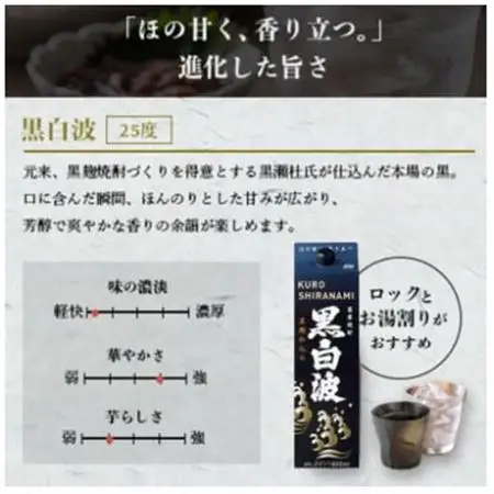 【毎月定期便】さつま白波＆黒白波＆さくら白波1800ml×各2セット JJ15-0013 全4回【配送不可地域：離島】【4081461】