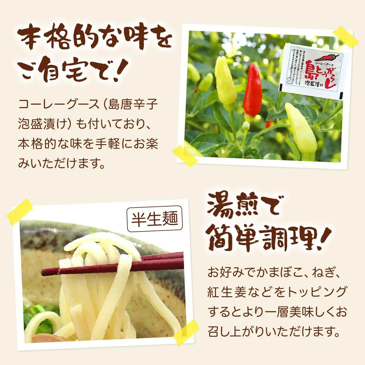 沖縄そば 半生麺 欲張り 6食セット