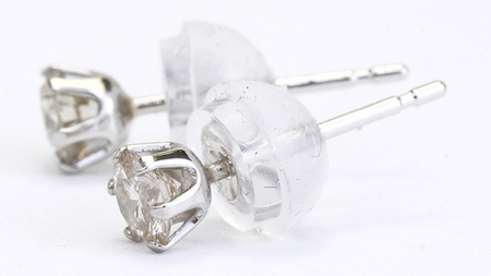 ダイヤモンド スタッド ピアス 合計 0.30ct（ハート＆キューピッドカット）[AH115sa]