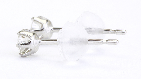 ダイヤモンド スタッド ピアス 合計 0.10ct（ハート＆キューピッドカット）[AH117sa]
