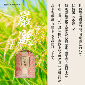 【在庫限り】令和7年産米 食味値80点以上/国東産「つや姫」5kg×1袋 _1673R-1