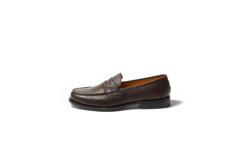 Coshaer 革靴 ローファー マッケイ製法 Vibram  日本製 ファッション 靴 ブラウン メンズ インソール CS1320 Suffle 26.5cm