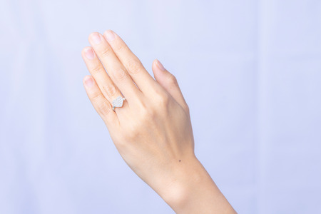 ダイヤモンド リング フラットハートL 0.5ct プラチナ 指輪 リング ジュエリー ダイヤ PT 山梨 H-4819PT SWCI006-pt