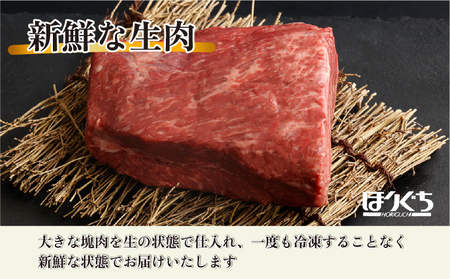 【数量限定】＜冷蔵・真空包装＞A4等級以上！宮崎牛モモブロック(約600g)_K008-019