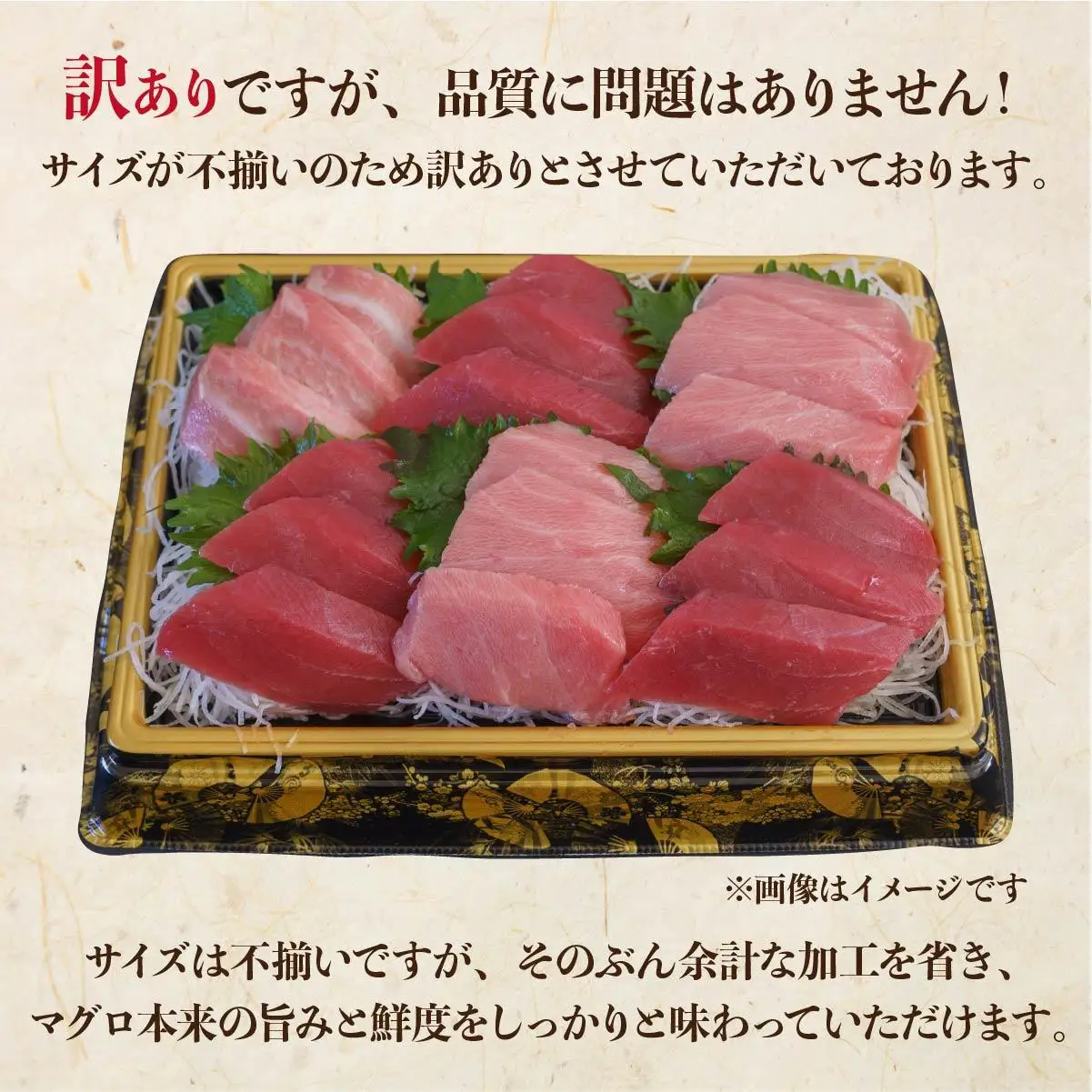 北海道産本マグロ（大トロ・中トロ・赤身）訳ありセット 500g【ogm-024】