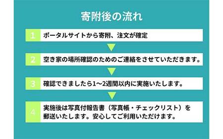 空き家見守りライトプラン（屋外4回）釧路市限定 釧路ガス社員が現地確認＆写真報告 空き家 巡回 見守り 北海道 防犯 ふるさと 調査 報告 セキュリティ 点検 安心 安全 F5F-0126