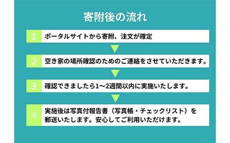 空き家見守りスタンダードプラン（屋外・屋内4回）釧路市限定 釧路ガス社員が現地確認＆写真報告 空き家 巡回 見守り 北海道 防犯 ふるさと 調査 報告 セキュリティ 点検 安心 安全 F5F-0127