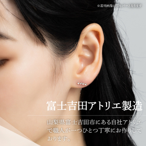 アクセサリー ピアス 4ストーンカーブ ゴールド sh12-2 ピアス